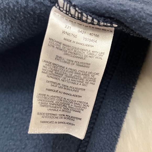 Columbia Navy Blue Fleece Zipper Sweatshirt Jacket - Picture 7 of 7